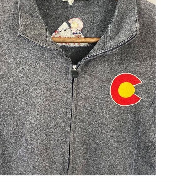Colorado Grey Zippered Athletic Jacket Sz Small - Picture 2 of 8
